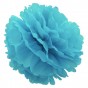 Декор бумажные Помпоны 40см (лазурный 0003)