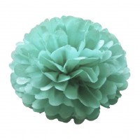 Декор бумажные Помпоны 40см (мятный 0014)