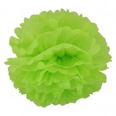 Декор бумажные Помпоны 40см (салатовый 0013)