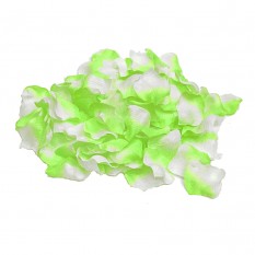 Лепестки роз (уп. 120шт) салатово-белые
