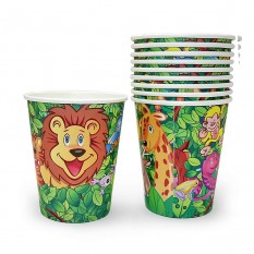 Бумажные стаканчики Джунгли (уп. 10шт)