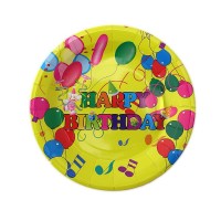 Бумажные тарелки диам. 18см Шарики (уп. 10шт)