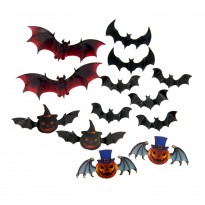 Декор настінний Кажан Хелловін (уп. 12 штук)