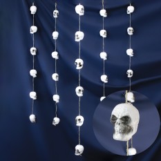 Гирлянда подвеска из черепов (уп. 6 шт)