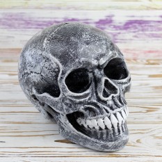 Череп копилка M 8943 (серый)