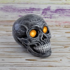 Череп светильник настольный S 9181 (серый)