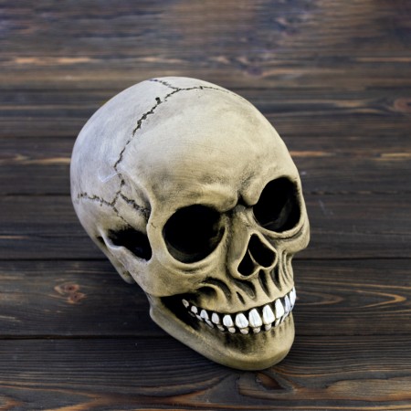 Череп светильник настольный M 8946 (серый)