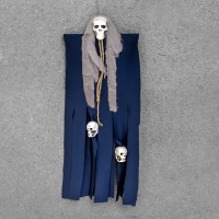 Декор для Хелловіну Примарний Череп (95см) темно-синій з сырим 12929