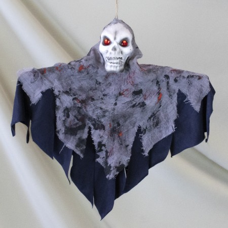Декор для хэллоуина Мрачный Жнец (65см) темно-синий с серым 13290