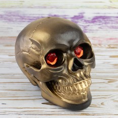 Череп копилка Мистик M 13294 (золото антик)