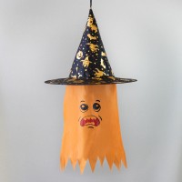 Декор підвісний Привид у капелюсі 70см (помаранчевый)