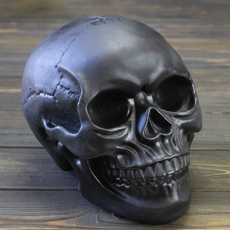 Череп копилка M 13780 (черный)