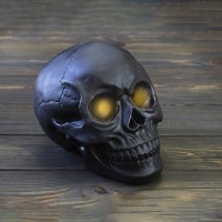 Череп світильник настільний S 13782 (чорний)