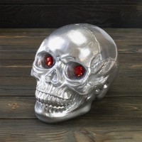 Череп копилка Мистик M 13789 (серебряный)