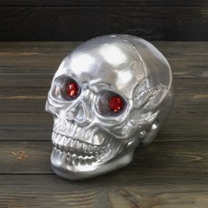 Череп копилка Мистик M 13789 (серебряный)