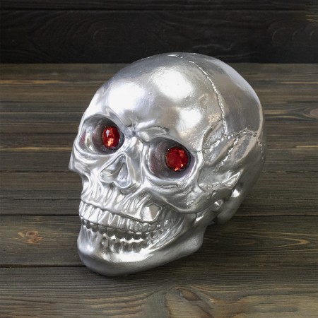 Череп копилка Мистик M 13789 (серебряный)