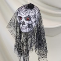 Декор підвісний череп Чорна вдова 13807 (чорний)