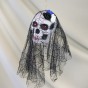 Декор подвесной череп Дева в монтилье 13812 (черный)