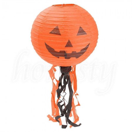 Подвесной декор 30см Тыква (оранжевый)