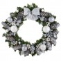 Різдвяний вінок 45см БІЛА ЧАРІВНІСТЬ 11994