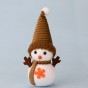 Декор новорічний Сніговик 20см з оранжевою квіточкою