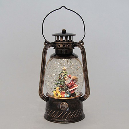 Ліхтар Новорічний LED музичний 21см 13340 на батарейках та USB