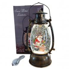 Фонарь Новогодний LED музыкальный 23 см 13341 на батарейках и USB