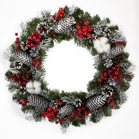 Різдвяний вінок 45см СВІТЛО РІЗДВА 13444