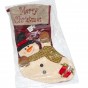 Шкарпетка новорічна 908 зі Сніговиком
