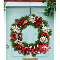 Рождественский венок 45см НОВОГОДНЯЯ ФЕЕРИЯ 12000