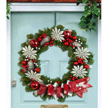 Різдвяний вінок 45см НОВОРІЧНА ФЕЄРІЯ 12000