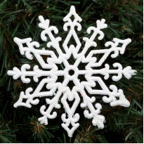 Украшение Снежинка Морозный узор 11х11см (уп. 10шт) 8155