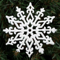 Украшение Снежинка Морозный узор 11х11см (уп. 10шт) 8155
