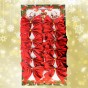 Новогодний декор Бантики (уп. 12шт) красный