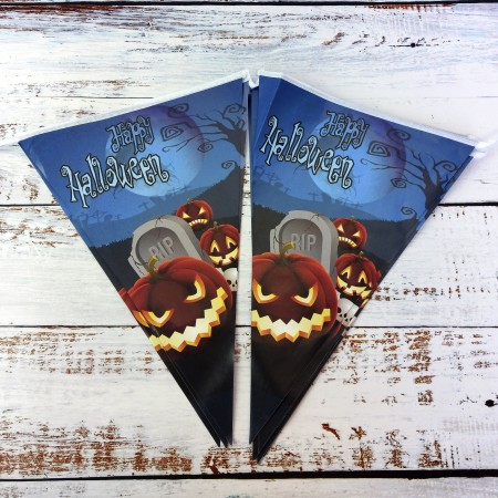 Гирлянда Хэллоуин флажки №23