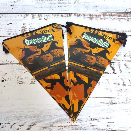 Гирлянда Хэллоуин флажки №25