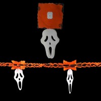 Гірлянда 3D Хелловін з підвіскою Крик