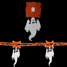 Гирлянда 3D Хэллоуин с подвеской Привидение