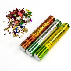 Хлопушка пневматическая 30см с цветным конфетти из фольги