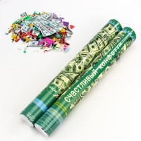 Хлопушка пневматическая 40см с Долларами