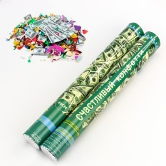 Хлопушка пневматическая 40см с Долларами