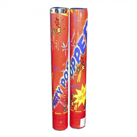 Хлопушка пневматическая 40см Popper с цветной фольгой