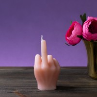 Декоративная свеча фигурная F*ck 12920 (телесная)