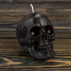 Декоративная свеча фигурная Череп 13019 (шоколадная)