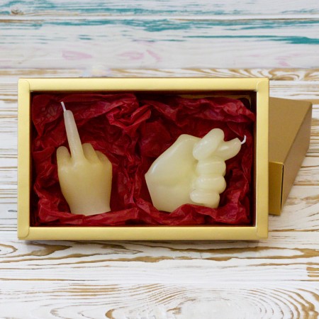 Подарочные свечи Все, что вы хотели сказать 13469 (уп.2 шт) (шампань)