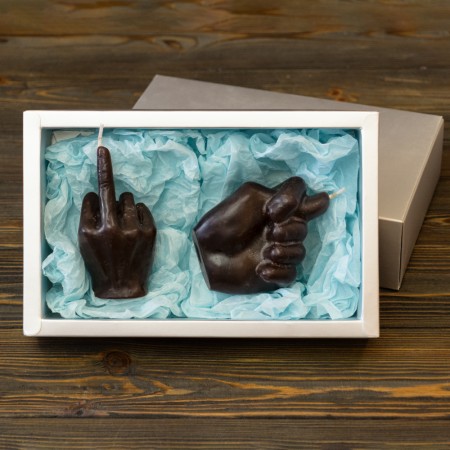 Подарункові свічки Все, що ви хотіли сказати 13470 (уп. 2 шт) (шоколадний)