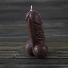 Декоративная восковая свеча Вилли 13846 (шоколад)