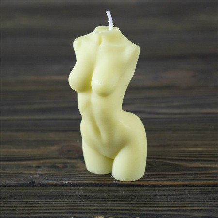 Декоративная восковая свеча силуэт Женщины 13847 (шампань)