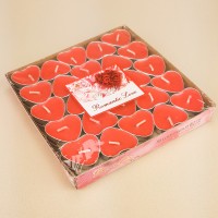 Свічки плаваючі Серце (уп. 50шт) червоні