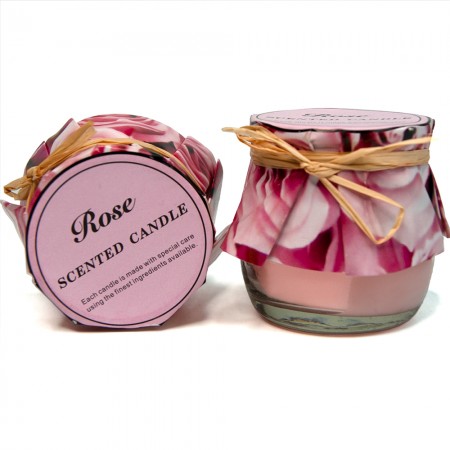 Свеча Арома в банке Роза